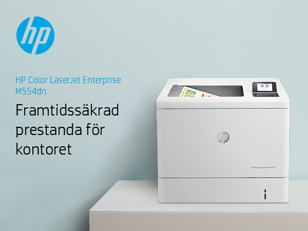HP Color LaserJet Enterprise LaserJet Enterprise M554dn Färg Skrivare, Endast Ethernet; Dubbelsidig
