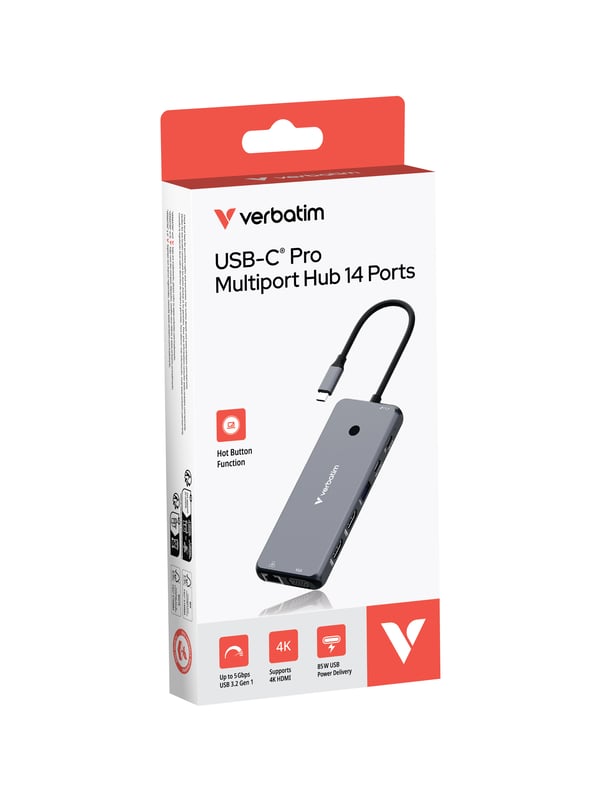 Verbatim CMH-14 USB Type-C 5000 Mbit/s Hopea