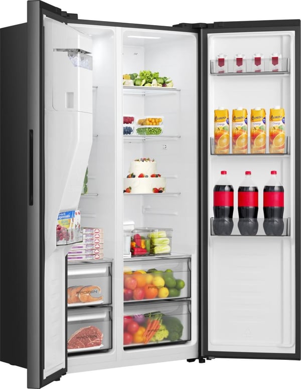 Hisense RS5P528STFE Kombinerad kyl/frys side-by-side Fristående 528 l Svart