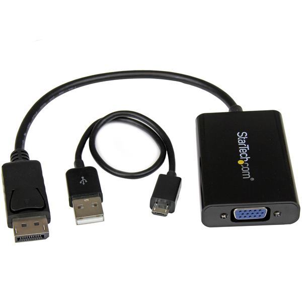 StarTech.com DP2VGAA videokabel adapter 0,184 m Sort