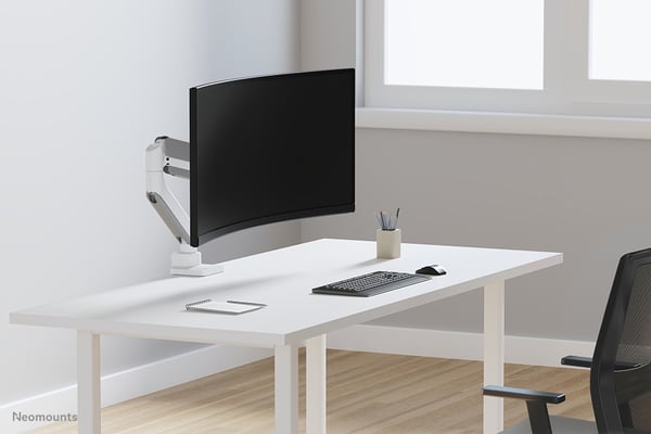 Neomounts DS70PLUS-450WH1 skærmbeslag og -stativer 124,5 cm (49") Skrivebord Hvid
