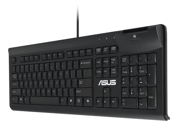 Asus KU100 | Smart Card-tastatur | Med ledning | USA | Sort