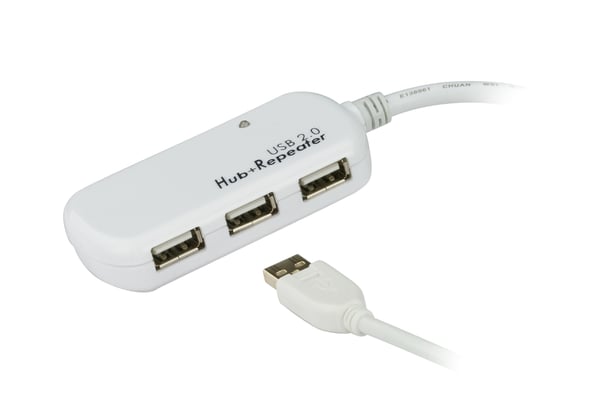 ATEN UE2120H interface hub USB 2.0 480 Mbit/s Hvid