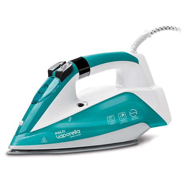 Polti Vaporella Quick & Slide QS210 Höyrysilitysrauta Alumiininen pohjalevy 2400 W Vihreä, Valkoinen