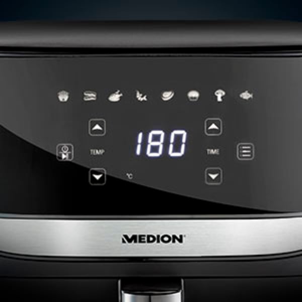 MEDION MD 10532 Single 5,7 l Fristående 1700 W Varmluftsfritös Svart