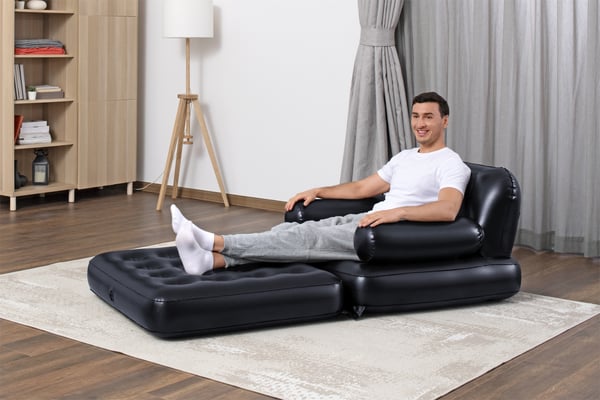 Bestway 75114 / 23 uppblåsbar solstol Svart