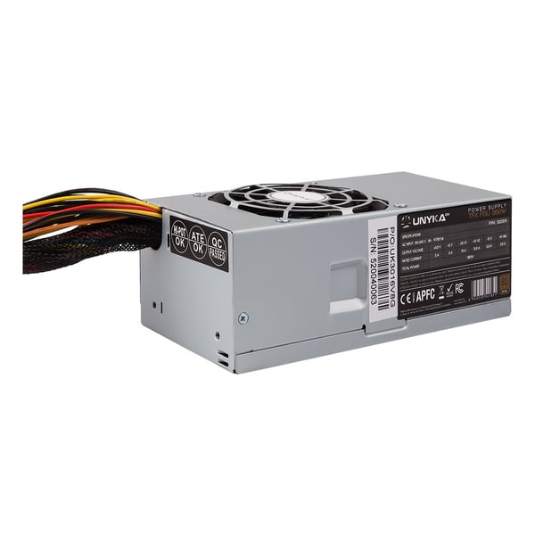 UNYKAch TFX 350W virtalähdeyksikkö 20+4 pin ATX Hopea