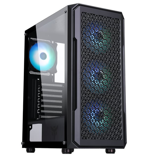 itek ITGCAST33B datorväskor Midi Tower Svart
