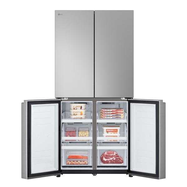 LG GMB860PYDE side-by-side-jääkaappipakastin Vapaasti seisova 530 L Hopea