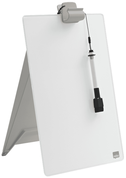 Nobo Whiteboard Med Glasyta För Skrivbordet 22x30 cm