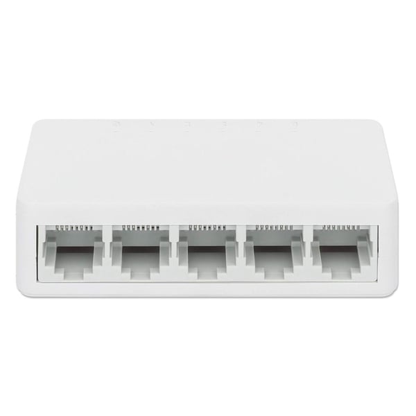 Manhattan 560672 nätverksswitchar Ohanterad Fast Ethernet (10/100) Vit