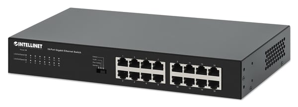 Intellinet 561815 netværksswitch Gigabit Ethernet (10/100/1000) Sort