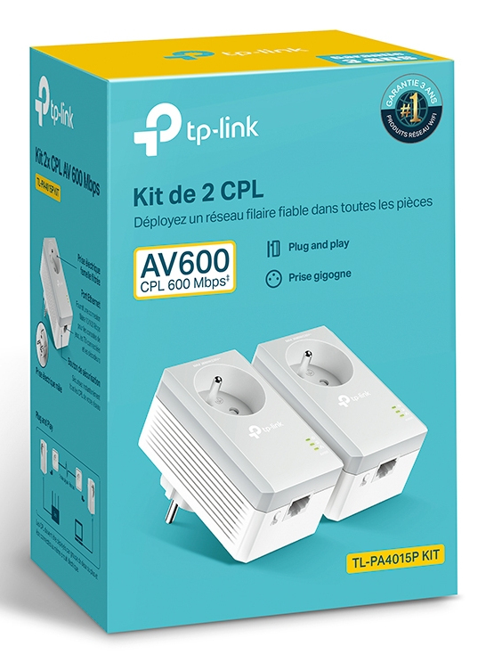 TP-Link TL-PA4015P KIT 500 Mbit/s Nätverksansluten (Ethernet) Vit 2 styck