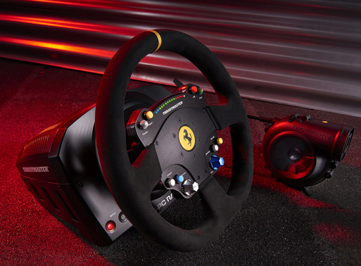 Thrustmaster TS-PC Racer Ferrari 488 Challenge Edition Sort USB 2.0 Rat Analog/digital
