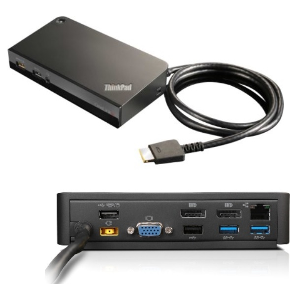 Lenovo 03X6300 dockningsstationer för bärbara datorer Kabel OneLink+ Svart