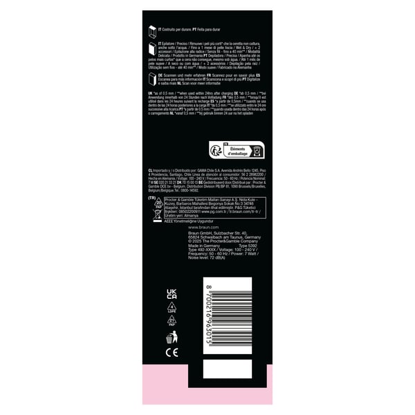 Braun Silk-épil 5 Silk-epil 5 SE 5-011 28 pincetter Hvid