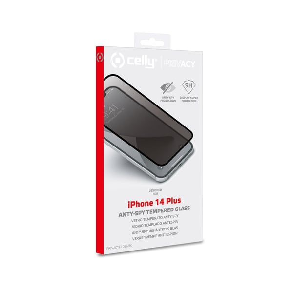 Celly PRIVACYF1026BK Skærm og -bagsidebeskytter til mobiltelefon Klar skærmbeskytter Apple 1 stk