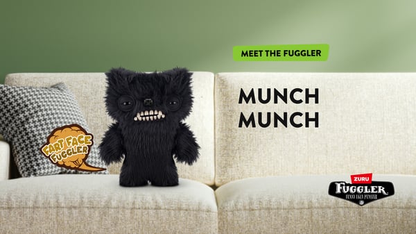 ZURU Fuggler Fart Face 23 cm sortiment serie 1 (Munch Munch – Black long)