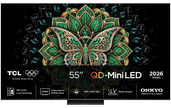 TCL C6K Pro 55C6K Pro 139,7 cm (55") 4K Ultra HD Smart TV Wi-Fi Sort 1000 cd/m²