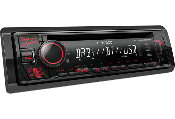 Kenwood KDC-BT450DAB auton mediavastaanotin Musta 50 W Bluetooth