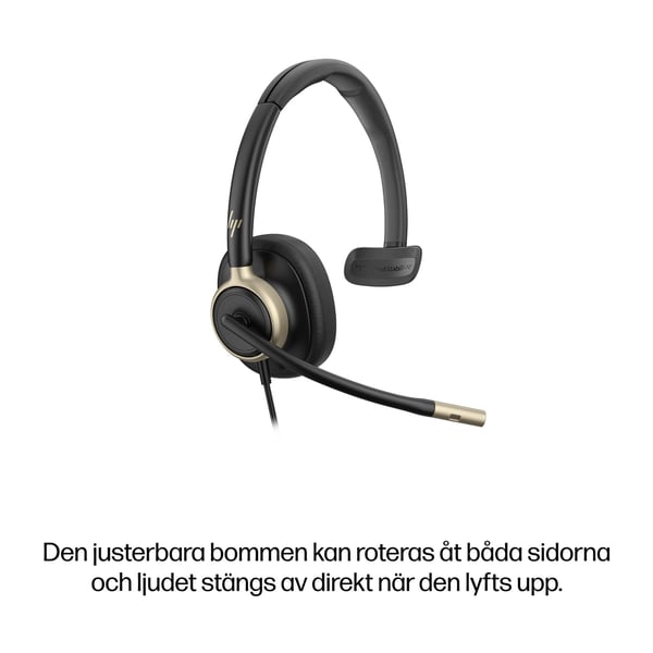 HP Poly Mission 815 trådat USB-monoheadset (bulk)