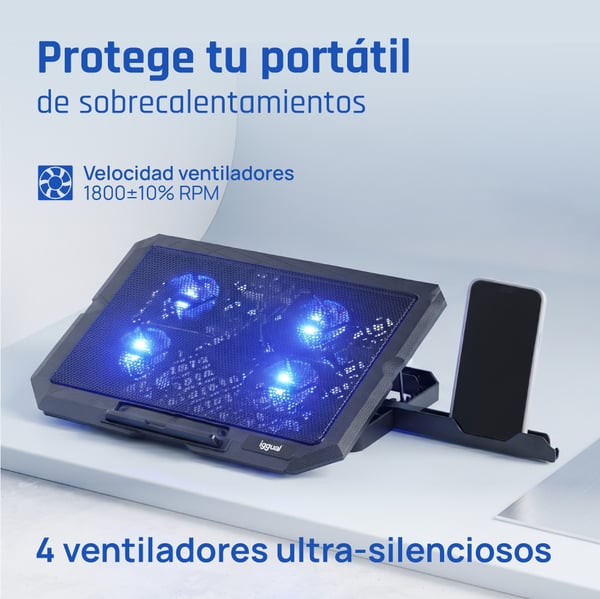 iggual RP4V17 Laptop stativ Sort 43,2 cm (17")