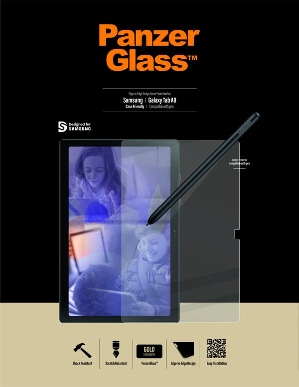 PanzerGlass ® Screen Protector Samsung Galaxy T A8 Kirkas näytönsuoja 1 kpl