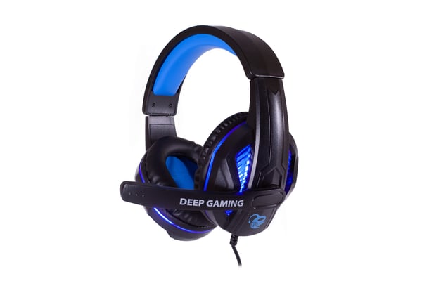 Deep Gaming DG-KTRAA-10 tastatur Mus inkluderet Spil USB QWERTY Spansk Sort