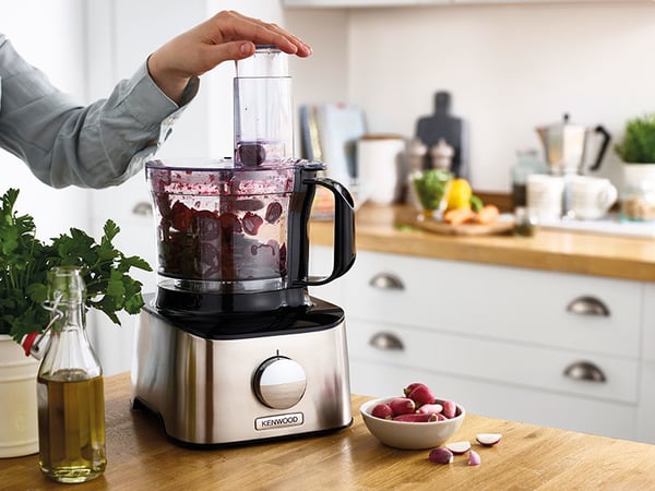 Kenwood FDM301SS foodprocessor 800 W 2,1 L Sort, Rustfrit stål Indbyggede vægte