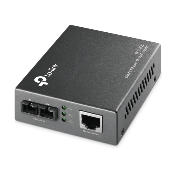 TP-Link Omada MC210CS netværksomformer til medie 1000 Mbit/s 1310 nm Enkeltilstand Sort