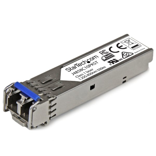 StarTech.com J4858C10PKST lähetin-vastaanotinmoduuli Valokuitu 1250 Mbit/s SFP 850 nm