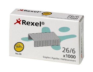 Rexel Hæfteklammer No.56 26/6 æsk/1000