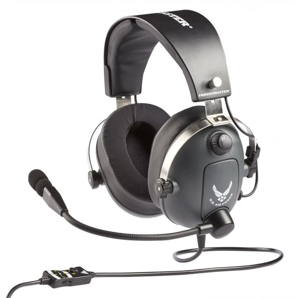 Thrustmaster T.Flight U.S. Air Force Edition Headset Ledningsført Spil Sort