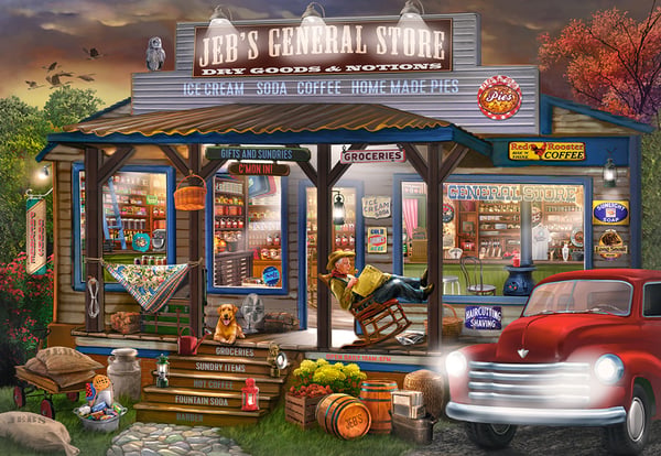 Castorland Jeb's General Store 1000 pcs Pussel 1000 styck Byggnader
