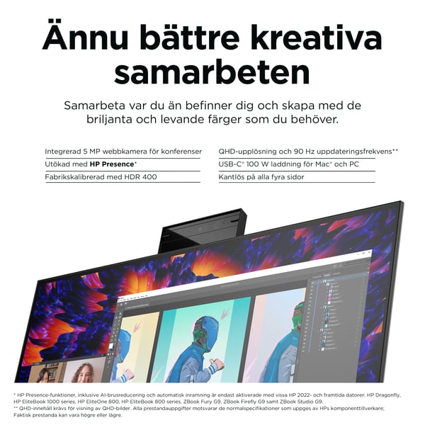 HP Z24mG3 QHD-konferensbildskärm