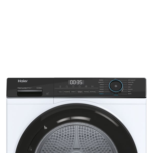 Haier HD90-A3939E tumlare Fristående Frontmatad 9 kg Vit