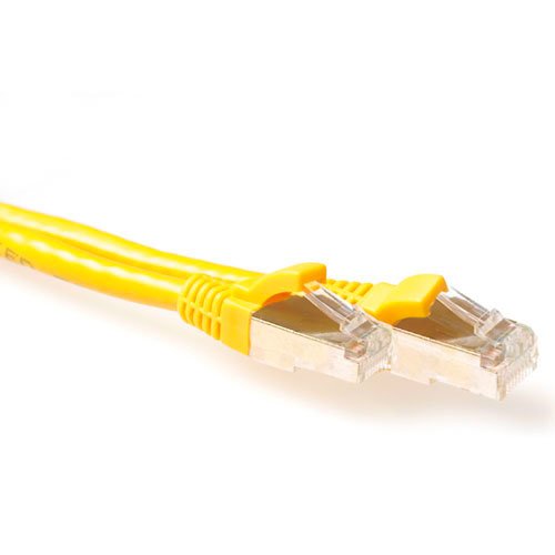 ACT RJ-45/RJ-45, Cat.6a, 1.0m netværkskabel Gul 1 m Cat6a