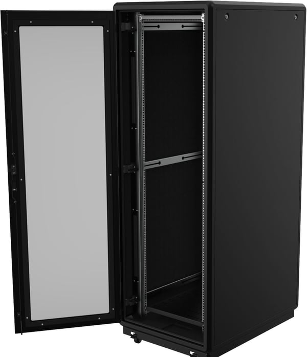 Lanview RDLAK26U758BL stativ 26U Fritstående reol Sort