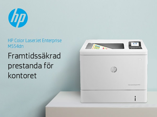 HP LaserJet Enterprise M554dn - Skrivare - Färg - Duplex - Laser - A4/Legal - 1200 x 1200 dpi - upp till