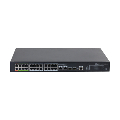 Dahua Technology ePoE DH-LR2226-24ET-360-V2 verkkokytkin Hallittu L2 Gigabit Ethernet (10/100/1000) Power over Ethernet -tuki Musta