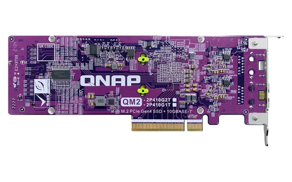 QNAP Card QM2 nätverkskort/adapters Intern PCIe, RJ-45
