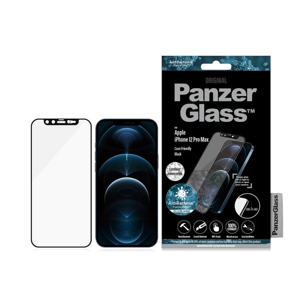 PanzerGlass ® CamSlider® Skærmbeskyttelse iPhone 12 Pro Max - Embellished m. crystals fra Swarovski® | Edge-to-Edge
