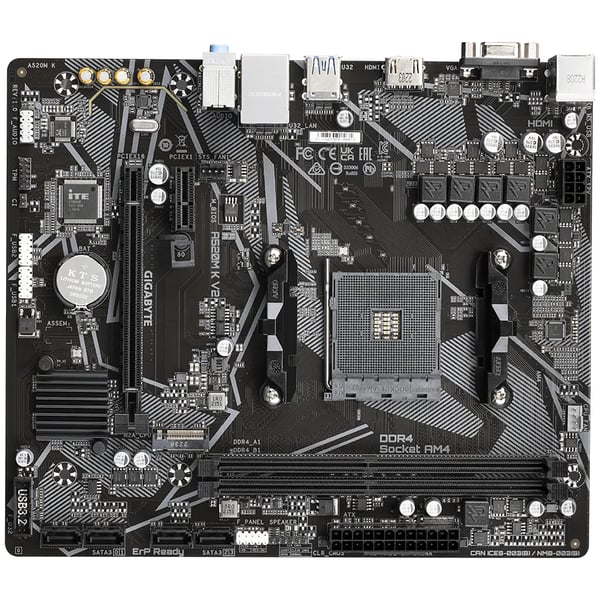GIGABYTE A520M K V2 bundkort AMD A520 Stik AM4 micro ATX