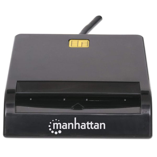 Manhattan 102049 läsare smarta kort inomhus USB USB 2.0 Svart