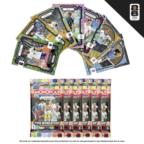 Monopoly Boosterboks med Panini Prizm FIFA World Cup