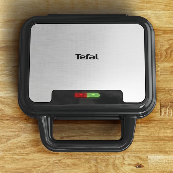 Tefal SW383D10 smörgåsgrill 700 W Svart, Rostfritt stål