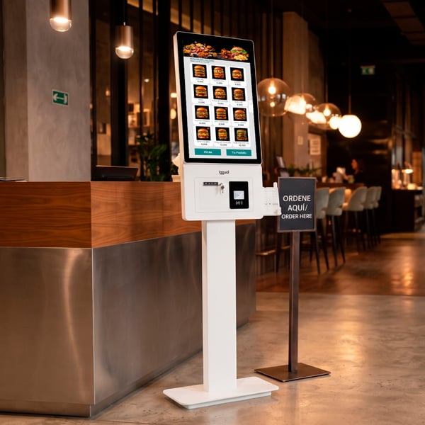 iggual ORCHID KI-27A Kiosk design 68,6 cm (27") LED Wi-Fi 250 cd/m² Fuld HD Hvid Berøringsskærm Indbygget processer Android 14