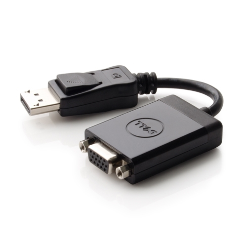 DELL 492-11715 videokabel adapter DisplayPort VGA Sort