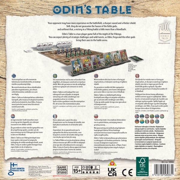 Tactic Gamestorm Vikings’ Tales Odin’s Table board game