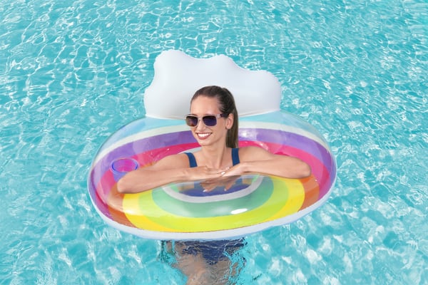 Bestway 43647 / 23 pool- och badmadrass Multifärg Monokromatiskt Badring